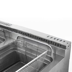 Friggitrice Commerciale in Acciaio Inox con Tubo Riscaldante 28L per Patatine Fritte, Patate Chips, Pollo, Ciambelle con Doppio Cestello - Product Image 5