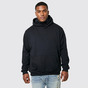 Sweats à capuche personnalisés grande taille pour hommes 100% coton poids lourd pull à épaules tombantes sweats à capuche streetwear sweats à capuche pour hommes - Product Image 1