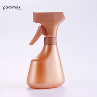 Bouteille plate en plastique PET pour pulvérisateur de nettoyage anti-buée, 350 ml, 450 ml, rechargeable, pompe à gâchette 28 mm, pulvérisation continue, sérigraphiée
