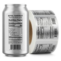 Étiquettes personnalisées pour emballages de jus de fruits, étiquettes pour bouteilles d'eau, étiquettes en papier pour emballages, autocollants personnalisés pour jus, haute qualité