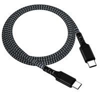 DongGuan Cables Fast Data USB C to USB C Type Cable Matériaux de qualité pour ordinateur et écouteurs avec gaine en nylon