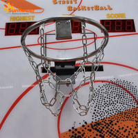 Machine à pièces Machine de jeu de tir de basket-ball de rue Machine de rebondissement de basket-ball de jeu de basket-ball pliable électrique
