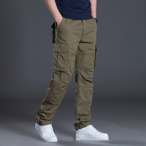 <span class=keywords><strong>Pantaloni</strong></span> Cargo Casual da <span class=keywords><strong>Uomo</strong></span> in Tela, Vita Media, Pesanti, Multitasche, Taglie Grandi, Autunnali, Gamba Dritta - Product Image 6