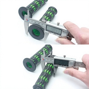 Cg125 - Fundas de goma para manillar de motocicleta, diseño de diamante, para scooters eléctricos y ciclomotores, piezas de repuesto - Product Image 3
