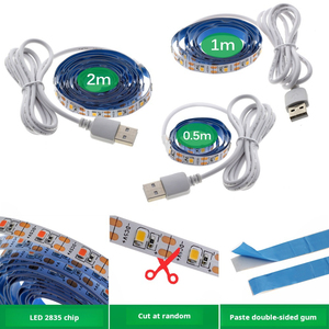 Fita de Luz <span class=keywords><strong>LED</strong></span> para Plantas, Espectro Completo, USB, Luz Simulada para Crescimento de Plantas, Luz Suplementar para Mudas Verdes - Product Image 3