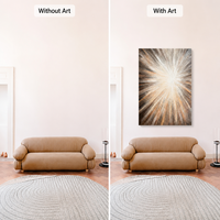 Lumière d'Espoir Impasto, Toile Abstraite Minimaliste Faite à la Main, Grande Peinture Encadrée Prête à Accrocher, Vente en Gros de Tableaux et d'Art Mural pour Bureau