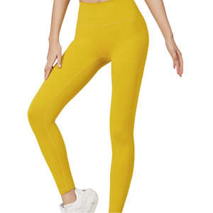Nuovi <span class=keywords><strong>Leggings</strong></span> Lulu Sportivi Senza Cuciture per Fitness e Palestra a Vita Alta con Controllo Addominale e Tasche, Pantaloni Yoga da Donna con Effetto Push-Up - Product Image 4