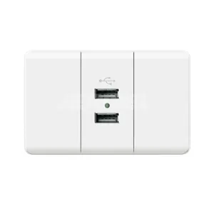 Enchufe eléctrico estándar de EE. UU. de tres Pines de buena calidad, enchufe de pared eléctrico de 220V y 240V con 2 puertos USB