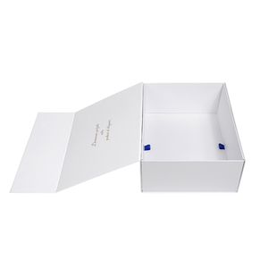 Boîte pliable magnétique en matériaux recyclés écologiques, taille personnalisée, logo en relief, emballage en carton rigide, boîte cadeau en papier, <span class=keywords><strong>ruban</strong></span> - Product Image 3