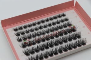 LANSONWINK <strong>Cherry</strong> Pre-Glued <strong>Lash</strong> Cluster Set 72H Long-Lasting Waterproof DIY False <strong>Lashes</strong> - Product Image 2