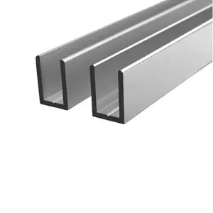 Oem Fabriek Geleverd Geanodiseerd Aluminium U-Kanaal Voor Douche, 6063 Of 6463 Aluminium