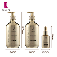 Qquaker Shampooing et après-shampoing à la kératine Alpha de marque privée Soins capillaires hydratants bio Ensemble de shampoing anti-frisottis
