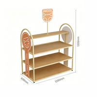 Meuble de présentation personnalisé pour magasin maternité-bébé, surface en stratifié métallique pour lait en poudre, jouets pour enfants, table promotionnelle modèle CK