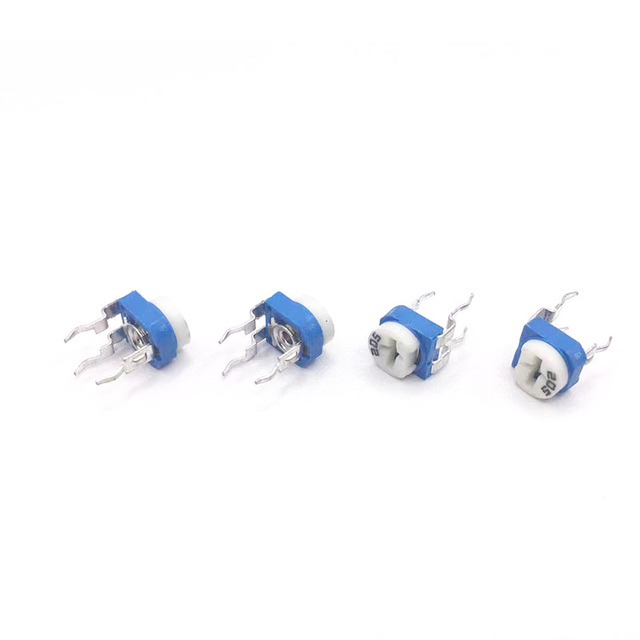 RM065 6mm Semi Fixed Variable Resistor 1K 2K 5K 10K 50K 100K 250K 1M 2M Trimpots Trimmer Potentiometers