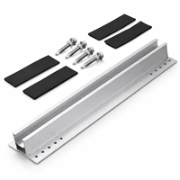 Système de montage de panneaux solaires en aluminium, rail de fixation solaire, rail de toit, mini-rail solaire