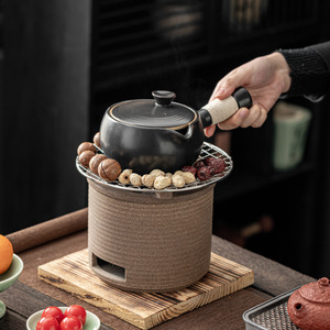 Parrilla de Carbón Cerámica Portátil para Exteriores, Parrilla para Asar al Aire Libre, Estilo Moderno, Acabado Esmaltado, para Uso Doméstico - Product Image 2