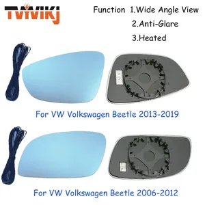TVYVIKJ rétroviseur latéral lentille en verre bleu pour VW Volkswagen <span class=keywords><strong>Beetle</strong></span> 2006-2019 grand Angle vue anti-éblouissement rétroviseur de porte latérale - Product Image 2
