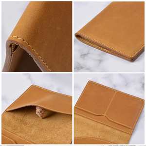 Porta Pasaportes y Tarjetas de Cuero Genuino para Hombre, Estilo Crazy Horse, Multifuncional, Resistente, para Viajes - Product Image 4