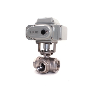 Vanne motorisée à 3 voies avec angle de rotation de 0 à 90 degrés, arrêt automatique de l'eau, avec boîtier extérieur en fonte sous pression en alliage d'aluminium - Product Image 4