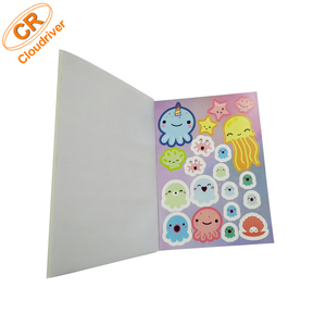 Libro de pegatinas de papel A6 impreso personalizado, planificador para niños, hojas decorativas, decoración colorida para álbum de recortes con impresión Offset - Product Image 5