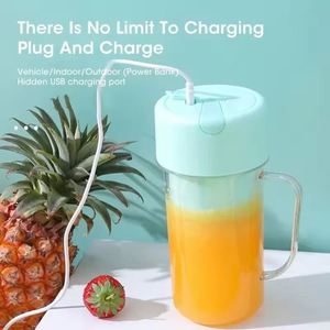 Bouteilles mixeurs portables électriques rechargeables USB mini 400 ml avec filtre pour jus frais – Agent d'achat populaire en Chine - Product Image 4