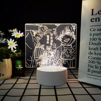 Lampe d'anime 3D unique à succès, logo personnalisable, télécommande 16 couleurs, veilleuse décorative pour enfants européens