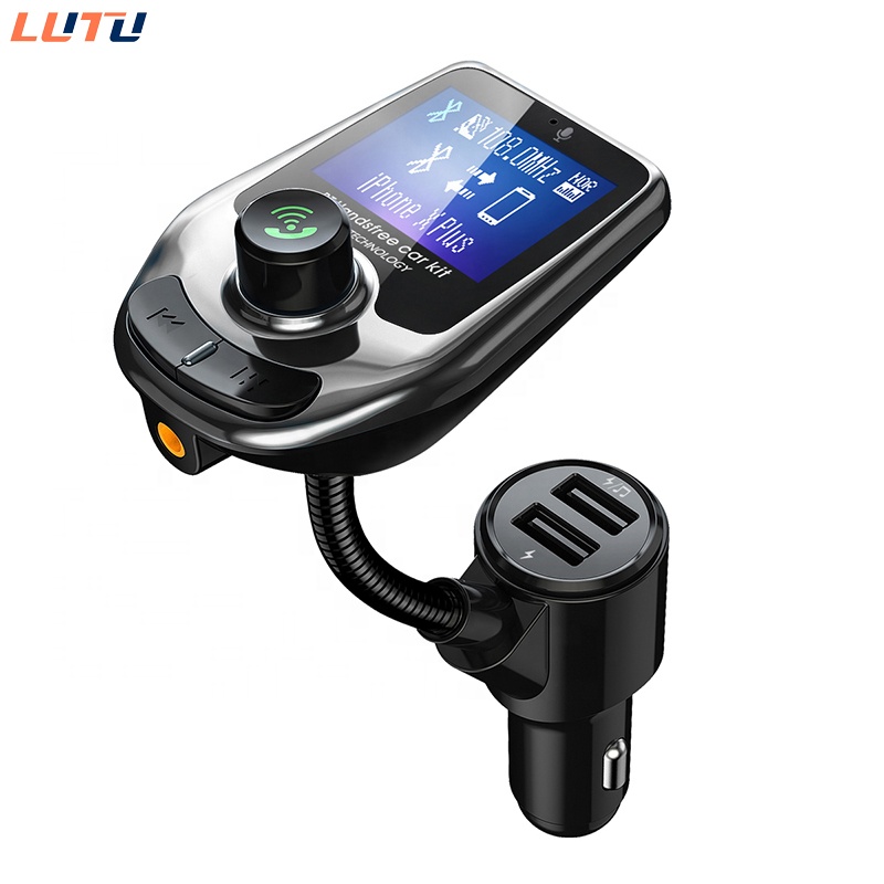 Автомобильное зарядное устройство LUTU D4 с двумя USB-портами и mp3-плеером