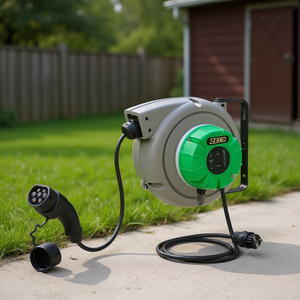 Enrollador de Cable de 5m 16A Tipo 1, Caja de Pared, Cable de Extensión Eléctrico de 3.8Kw para Uso en Exteriores - Product Image 3
