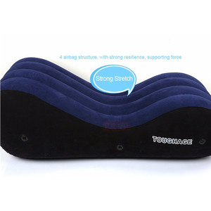 Canapé-<span class=keywords><strong>lit</strong></span> <span class=keywords><strong>gonflable</strong></span> en forme de S pour la maison et la chambre, surface floquée, coussin <span class=keywords><strong>magique</strong></span> pour la lecture, le sommeil et la détente - Product Image 4