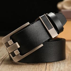 Hebilla de Cinturón para Hombre 2025, Cinturón de Cuero Genuino de Piel de Vaca con Estilo Retro Informal, Color Negro Café, Venta Directa de Fábrica al por Mayor - Product Image 4