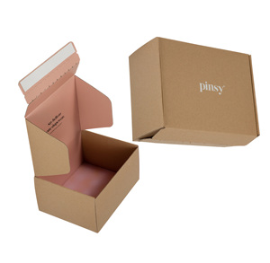 Biểu Tượng Tùy Chỉnh Kraft Sóng Quần Áo Hộp Carton Quà Tặng Bao Bì Dính Dây Kéo Bưu Phẩm Hộp Các Tông Hộp Với Logo - Product Image 1