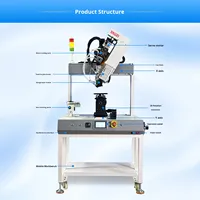Distributeur de colle entièrement automatique sur pied 551, machine de collage rotative à cinq axes avec servo-poussée pour colle AB, capacité 100 kg