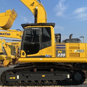 Excavadora Komatsu PC220 22TON usada, máquina de construcción 22ton con componentes de núcleo de motor y engranaje - Product Image 2