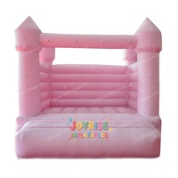 Château gonflable rose en PVC de petite taille pour mariage et fête, à vendre