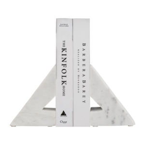 Fermalibri Triangolari in Marmo, Eleganti e Moderni per Biblioteca Domestica e Decorazione Tavolo - Product Image 2