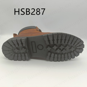 WCY, inserto per punta <span class=keywords><strong>in</strong></span> acciaio lumberjack anti-sporco stivali di sicurezza <span class=keywords><strong>in</strong></span> pelle di cavallo pazzo marrone stivali <span class=keywords><strong>da</strong></span> lavoro con suola <span class=keywords><strong>in</strong></span> gomma antiforatura HSB287 - Product Image 3