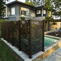 Panneaux de clôture modulaires décoratifs en aluminium découpé au laser pour extérieur, cloisons de jardin élégantes, treillis de clôture pour l'intimité, Australie