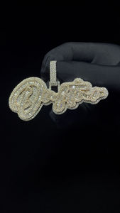 Colgante de Letra con Diamantes de Alta Calidad para Hombre y Mujer, Joyería Personalizada con Iniciales, Accesorio Elegante para Uso Diario - Product Image 4