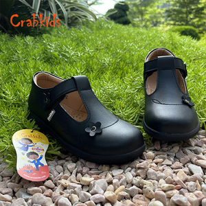 Crabkids New Stock Arrival <strong>Little</strong> Girl Breathable <strong>Real</strong> Leather School <strong>Shoes</strong> Dress <strong>Shoes</strong> for School Party - Product Image 2