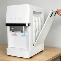 Mini-refroidisseur 75 GPD, système d'osmose inverse RO à 5 étapes, filtre en ligne standard 2T, distributeur d'eau blanche, libération d'eau froide et chaude