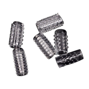 Préservatif à perforations en forme de dents de loup en cristal, préservatif à billes éclatantes, produits sexuels pour adultes - Product Image 1