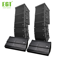 Sistema de matriz de línea de altavoz profesional pasivo de neodimio dual de 10 pulgadas de audio de alta configuración para exteriores e interiores para conciertos