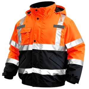Winter Waterproof <strong>Worker</strong> Security Clothing Coat Men Hi Vis Custom Construction Workwear Reflective Safety Work <strong>Jacket</strong> - Product Image 2