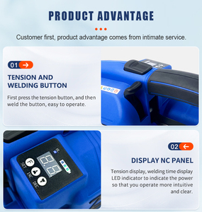 Herramienta de Flejado Eléctrica ZOEY JDV para Flejado de 13-16 mm, Herramienta de Flejado Manual a Batería para Embalaje de Cartones y Palets - Product Image 2