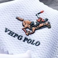Étiquettes de logo de marque de sport en relief en tissu personnalisé patchs en TPU souple étiquette de transfert de chaleur pour polo