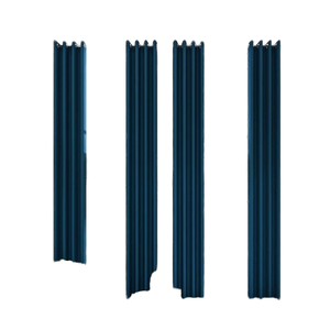 Rideaux occultants extra longs 100 % isolants et ignifuges XinLan pour la décoration de la maison, style européen et américain - Product Image 1