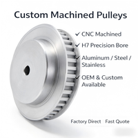 T10 Timing Pulley Aluminium Alloy 32 Gigi Lebar 25mm OEM Penggunaan Industri Aluminium/Baja Diterapkan pada Mesin Pengemasan, Lengan Robot