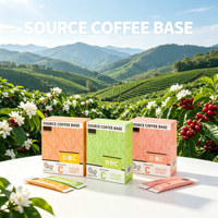 Fabrieksleverancier Premium Fruit C Americano Zwarte Koffie Vetvrij Suikervrij Vitamine C Instant Koffie 10g Sachets Aangepaste Smaak