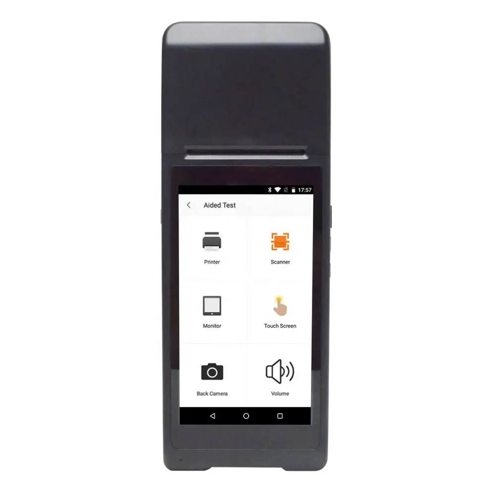 Rts công nghiệp hậu cần PDA Shimano màu xanh-răng 6 gồ ghề máy tính bảng Android 8.1 cầm Tay POS thiết bị đầu cuối Wifi 3 gam GPS vị trí máy in