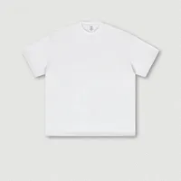 Kustomisasi pabrik kaus kelas berat Streetwear 300 Gsm kaus uniseks T Shirt ukuran besar bahu jatuh kaus berat